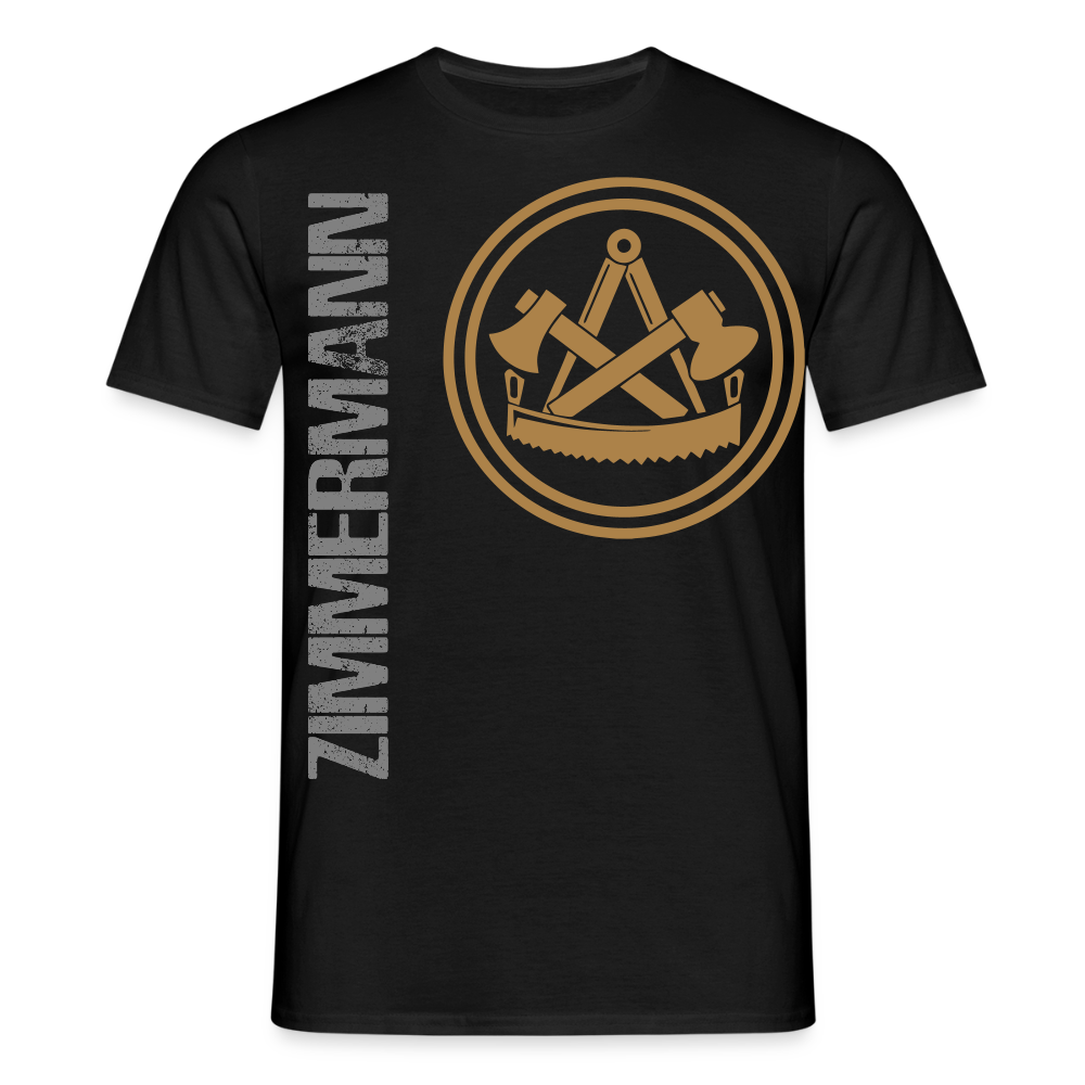 Unisex T-Shirt "Zimmermann" Schwarz Männer T-Shirt
