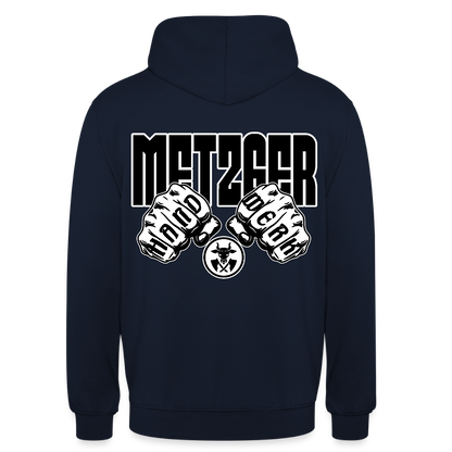 Unisex Hoodie "Metzger" (beidseitig bedruckt) Navy Unisex Hoodie