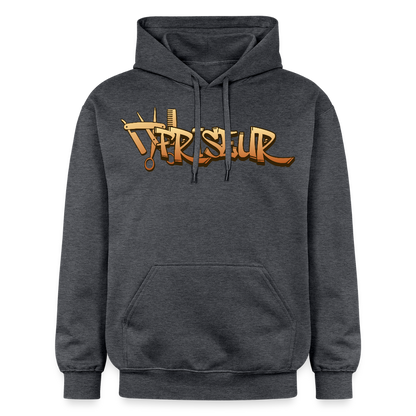 Gildan Unisex Softstyle® "Friseur" Dunkelgrau meliert Gildan Unisex Softstyle® Midweight Hoodie