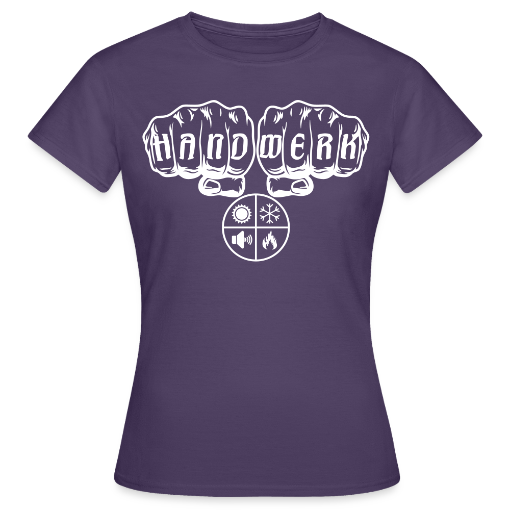 Frauen T-Shirt "Isolierer" Dunkellila Frauen T-Shirt