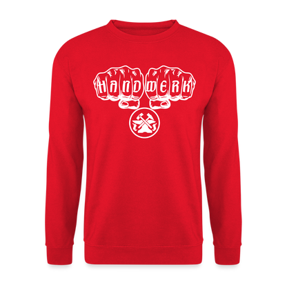 Unisex Pullover "Metallbauer" Rot Unisex Pullover