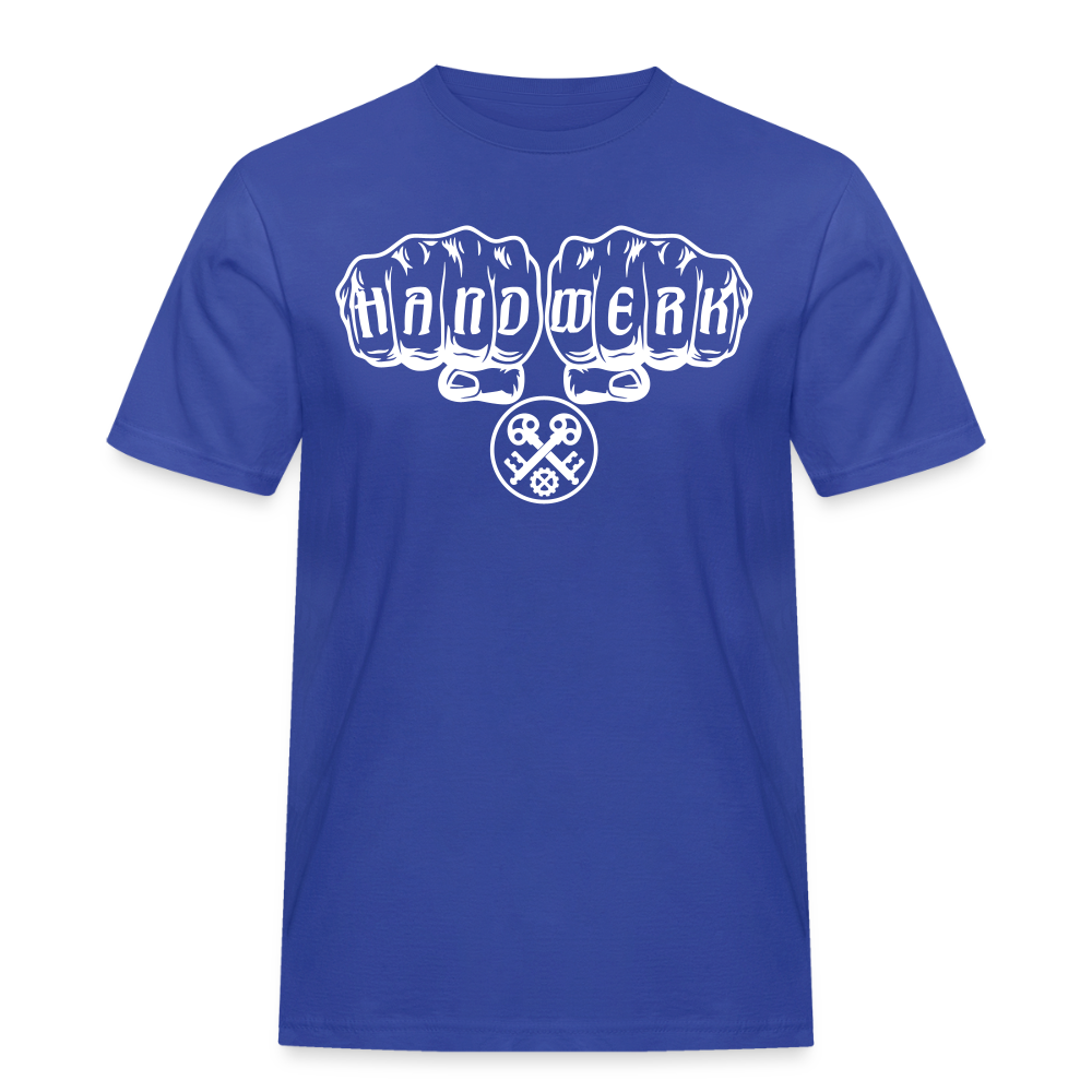 Männer Workwear T-Shirt "Schlosser" Royalblau Männer Workwear T-Shirt