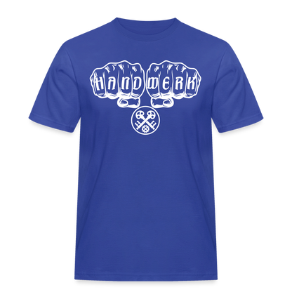 Männer Workwear T-Shirt "Schlosser" Royalblau Männer Workwear T-Shirt