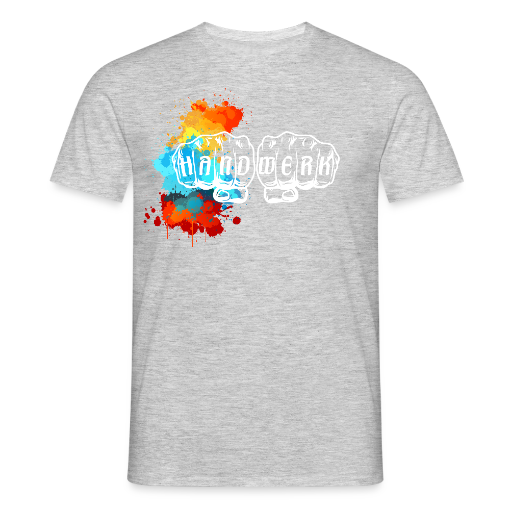 Unisex T-Shirt "Splash" Grau meliert Männer T-Shirt