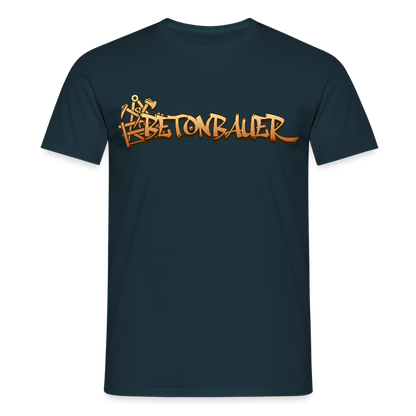 Unisex T-Shirt "Betonbauer" Navy Männer T-Shirt