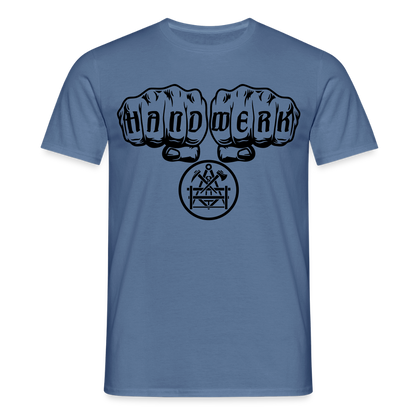 Unisex T-Shirt "Betonbauer" Taubenblau Männer T-Shirt