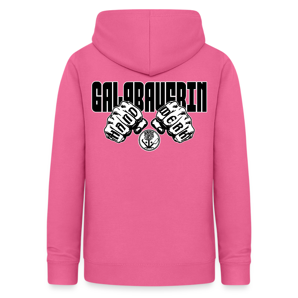 Frauen Hoodie "GaLaBauerin" (beidseitig beruckt) Pink Frauen Hoodie