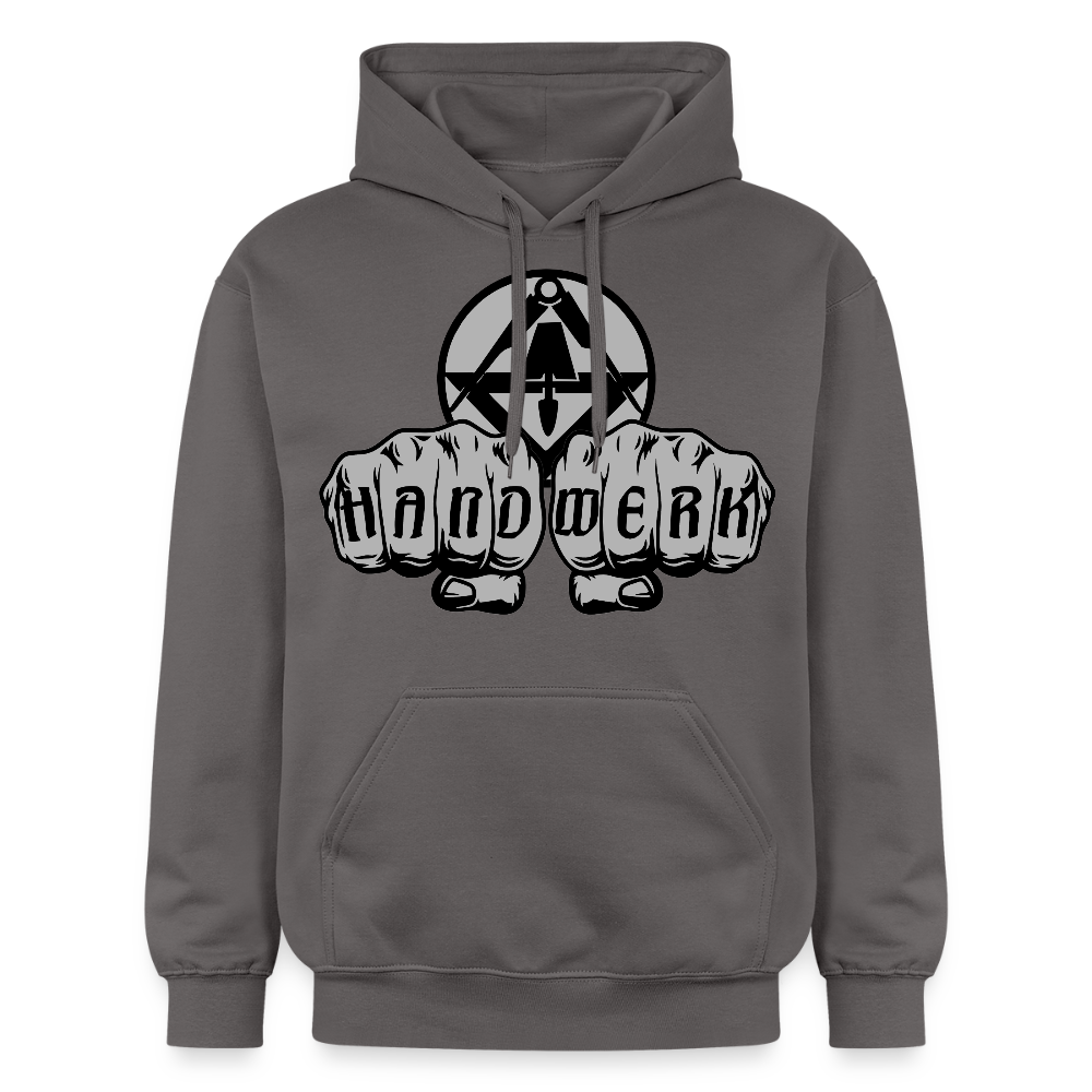 Gildan Unisex Softstyle® "Stuckateur" Dunkelgrau Gildan Unisex Softstyle® Midweight Hoodie