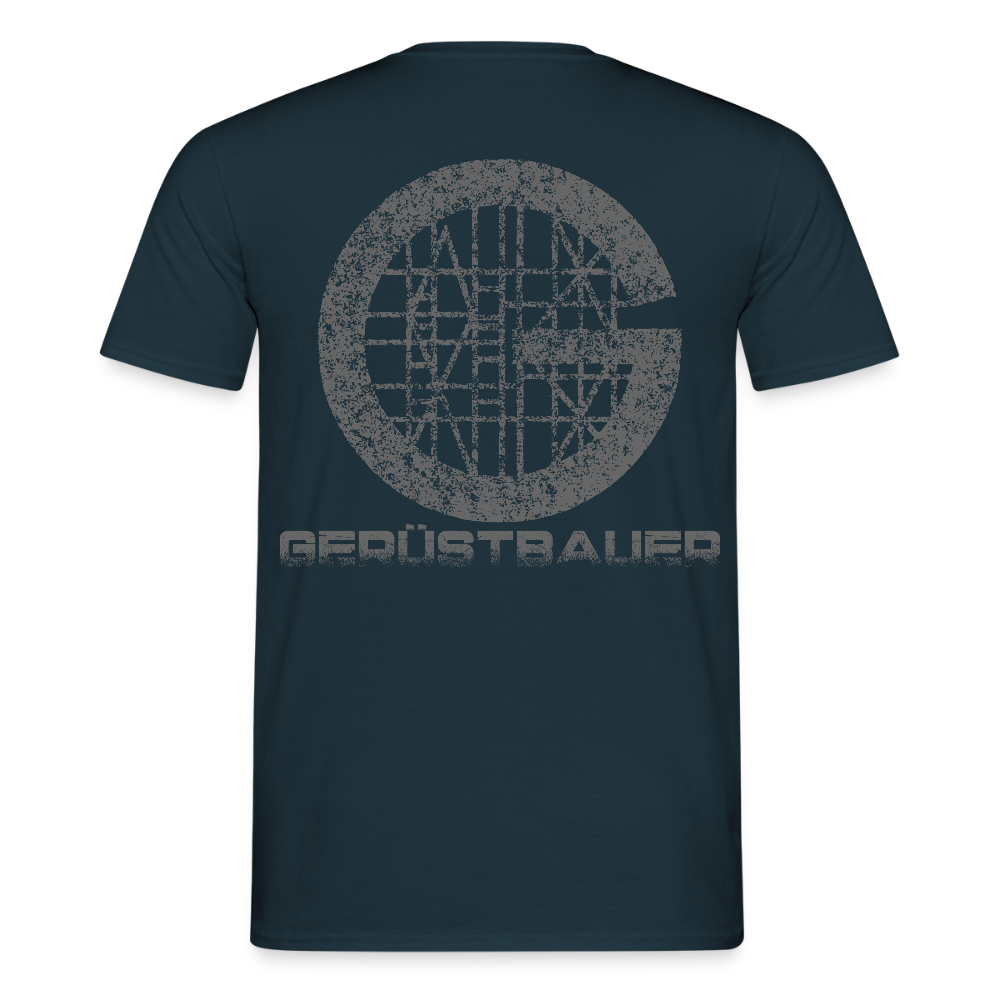 Unisex T-Shirt "Gerüstbauer" Navy Männer T-Shirt