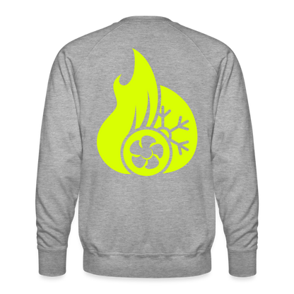 Unisex Premium Pullover "Klimatechniker" neongelb Männer Premium Pullover