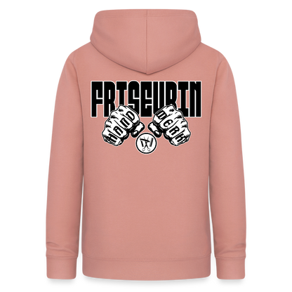 Frauen Hoodie "Friseurin" (beidseitig beruckt) Altrosa Frauen Hoodie