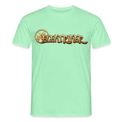 Unisex T-Shirt "Elektriker" Mintgrün Männer T-Shirt