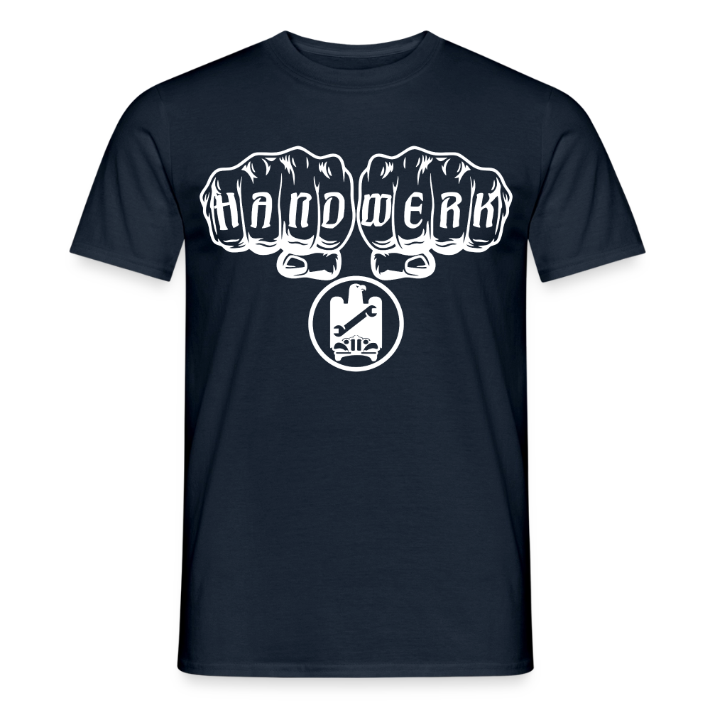 Unisex KFZ-Mechaniker T-Shirt von Spreadconnect, bequemes Männer T-Shirt mit Handwerksmotiv, in Schwarz mit Druck.