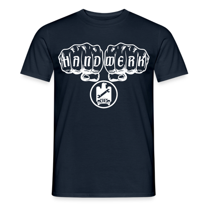 Unisex KFZ-Mechaniker T-Shirt von Spreadconnect, bequemes Männer T-Shirt mit Handwerksmotiv, in Schwarz mit Druck.