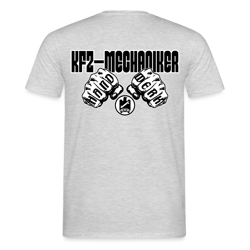 Unisex T-Shirt "Mechaniker" Grau meliert Männer T-Shirt