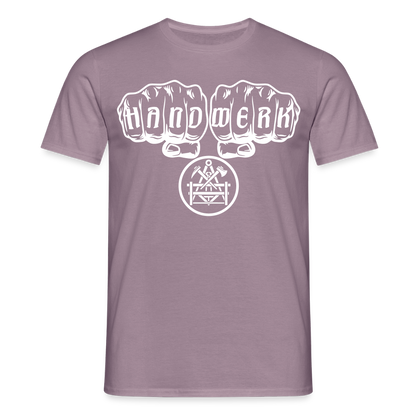 Unisex T-Shirt "Betonbauer" Lilagrau Männer T-Shirt