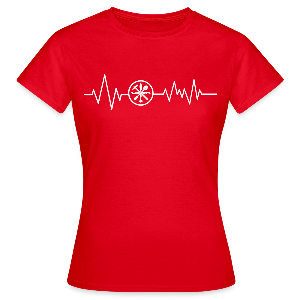 Frauen T-Shirt "Glaser" Rot Frauen T-Shirt