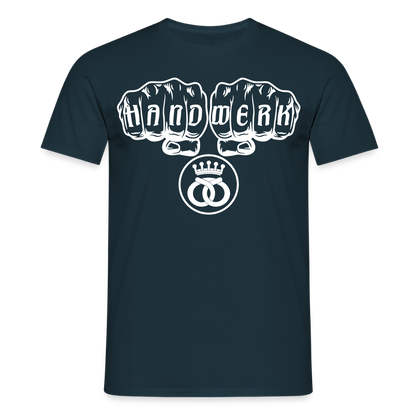 Unisex T-Shirt "Bäcker" Navy Männer T-Shirt