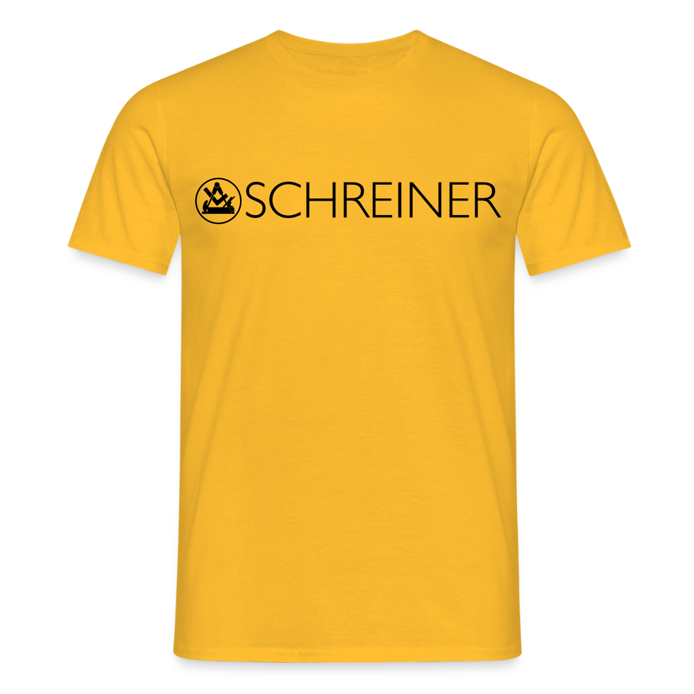 Unisex T-Shirt "Schreiner" Gelb Männer T-Shirt