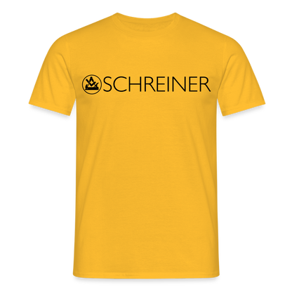 Unisex T-Shirt "Schreiner" Gelb Männer T-Shirt