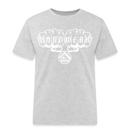 Männer Workwear T-Shirt "Parkettleger" Grau meliert Männer Workwear T-Shirt