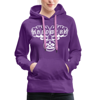 Frauen Premium Hoodie "Zimmermann" - Purple