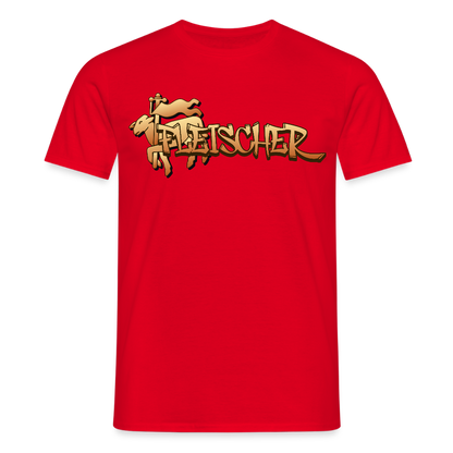 Unisex T-Shirt "Fleischer" Rot Männer T-Shirt