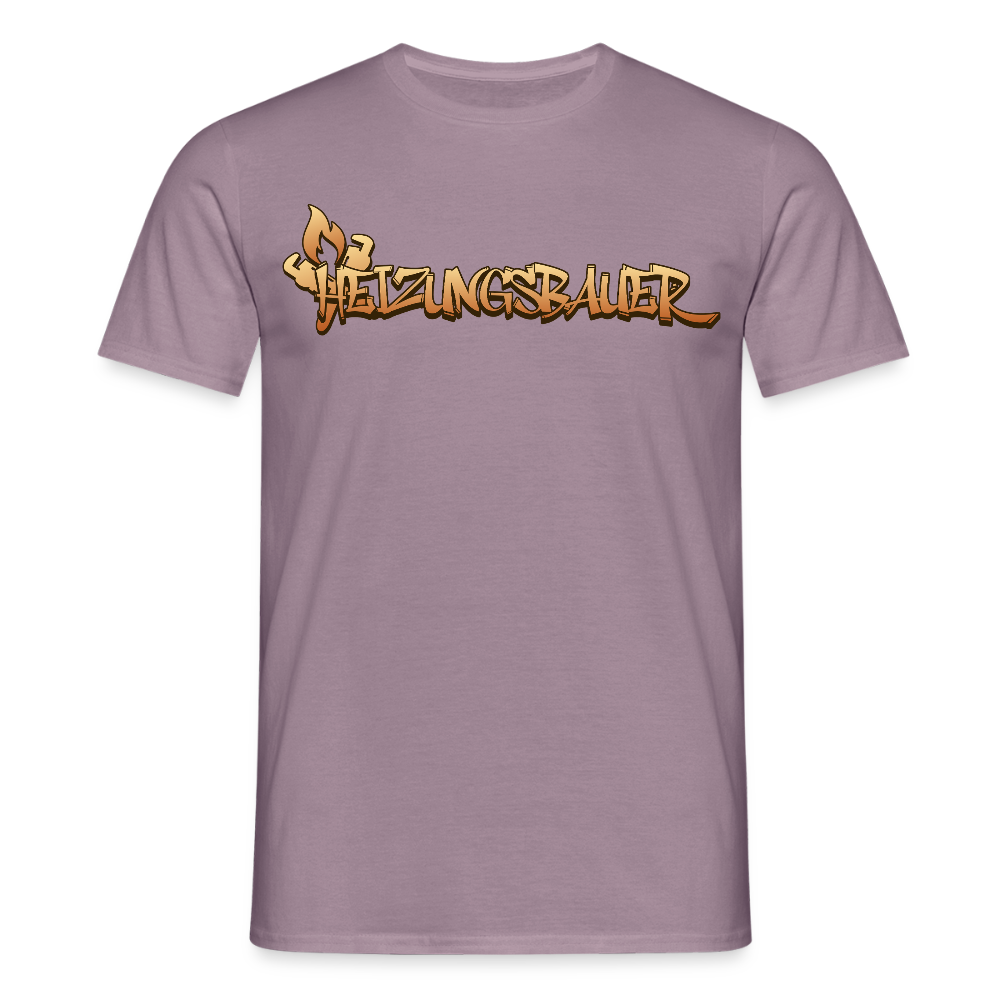 Unisex T-Shirt "Heizungsbauer" Lilagrau Männer T-Shirt