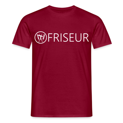 Unisex T-Shirt "Friseur" Ziegelrot Männer T-Shirt