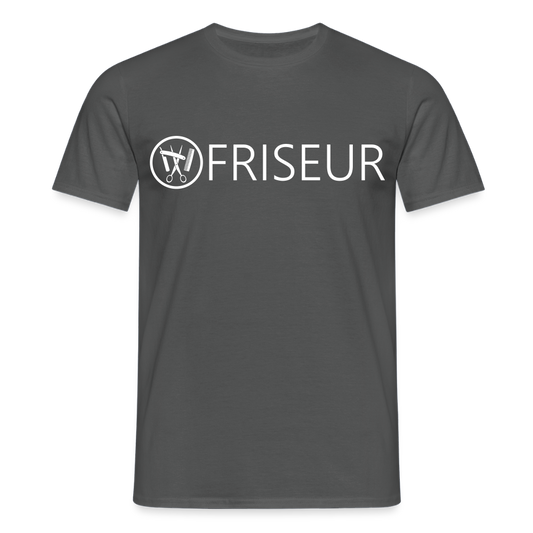 Unisex T-Shirt "Friseur" Anthrazit Männer T-Shirt