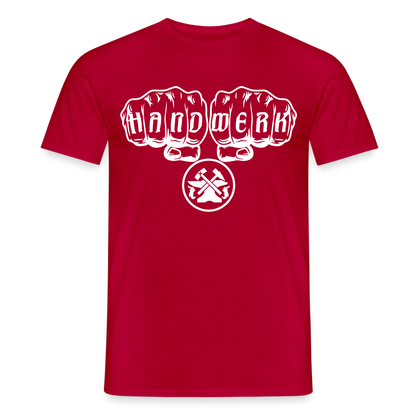 Unisex T-Shirt "Metallbauer" von Spreadconnect, schwarzes Männer T-Shirt mit Metallbauer-Print, bequem und modisch, auf weißem Hintergrund.