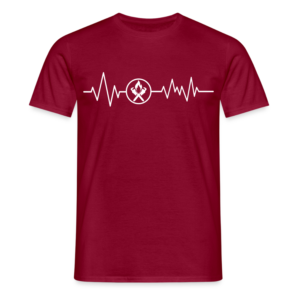Unisex T-Shirt "Heizungsbauer" Ziegelrot Männer T-Shirt