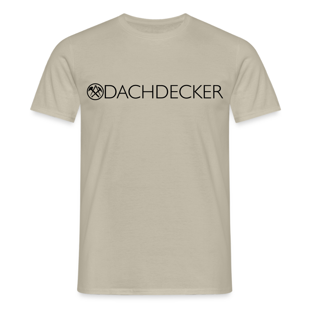 Unisex T-Shirt "Dachdecker" Sandbeige Männer T-Shirt