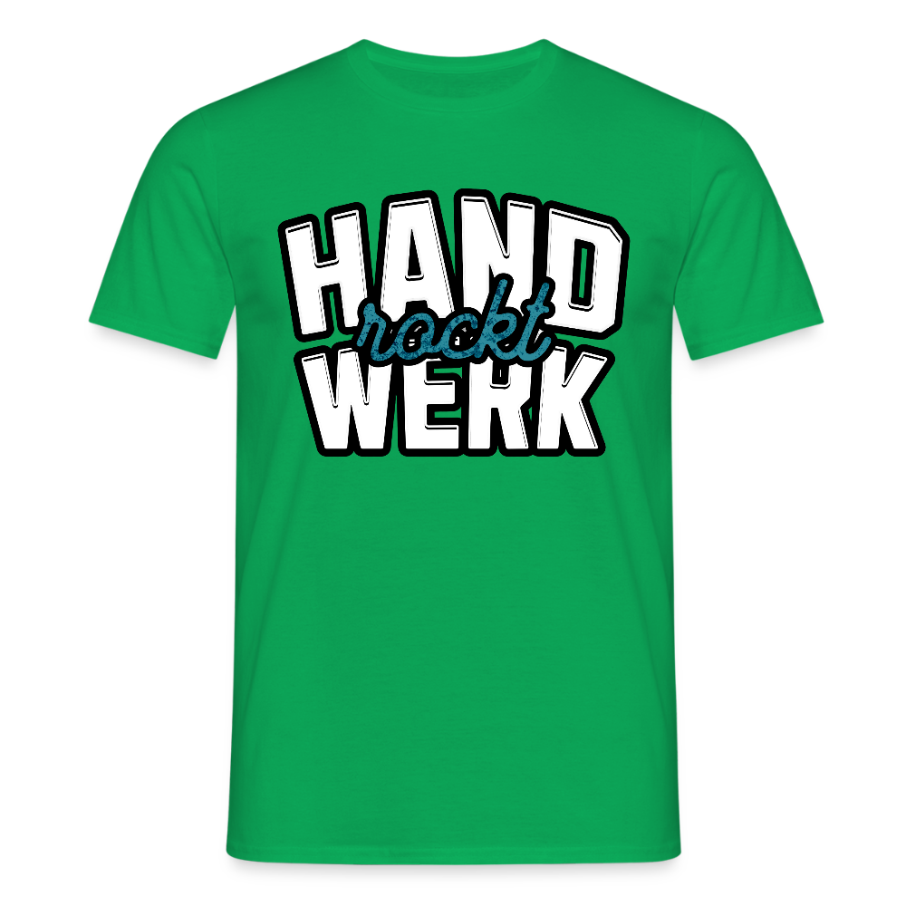 Unisex T-Shirt "Handwerk rockt" Kelly Green Männer T-Shirt