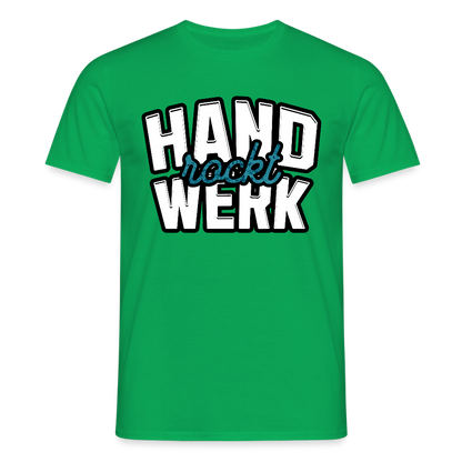 Unisex T-Shirt "Handwerk rockt" Kelly Green Männer T-Shirt