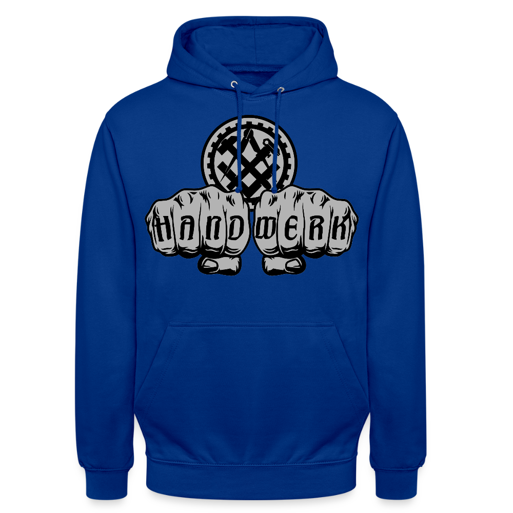 Unisex Hoodie "Mechaniker" Royalblau Unisex Hoodie