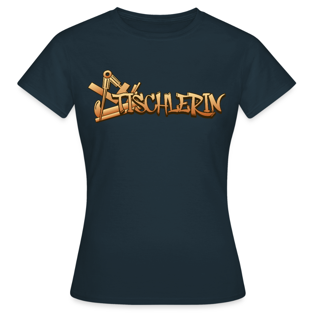 Frauen T-Shirt "Tischlerin" Navy Frauen T-Shirt