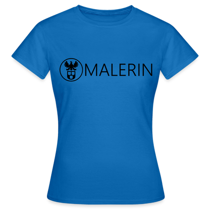 Frauen T-Shirt "Malerin" Royalblau Frauen T-Shirt