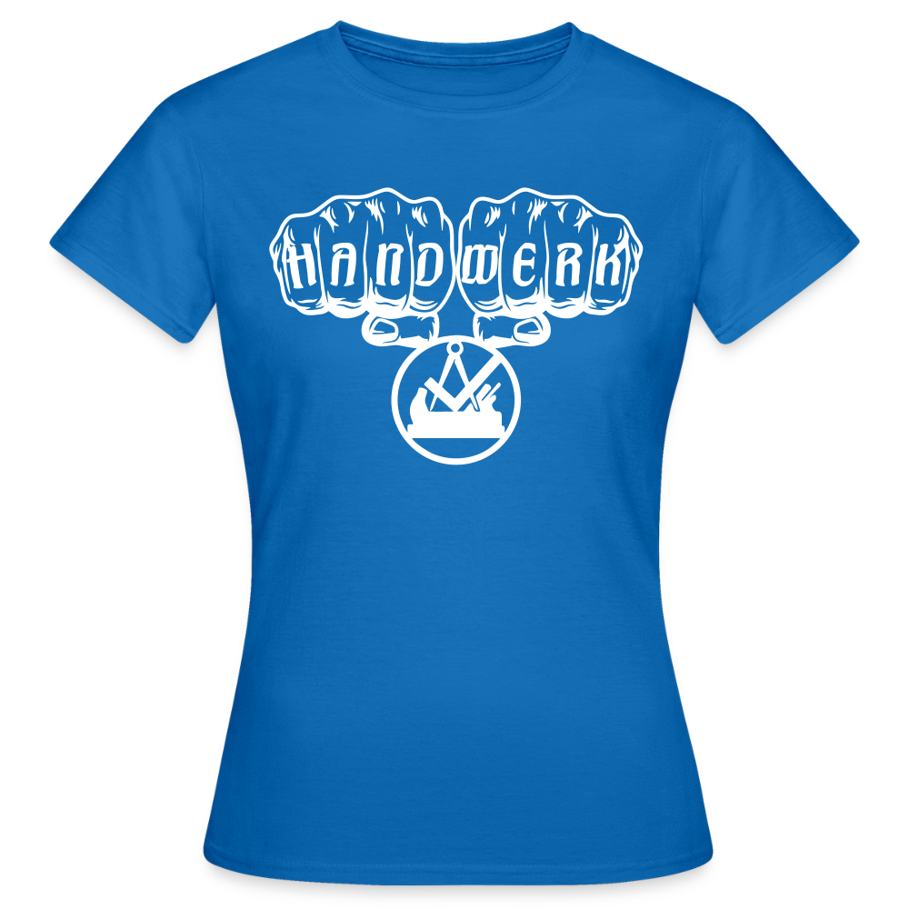 Frauen T-Shirt "Schreiner" Royalblau Frauen T-Shirt
