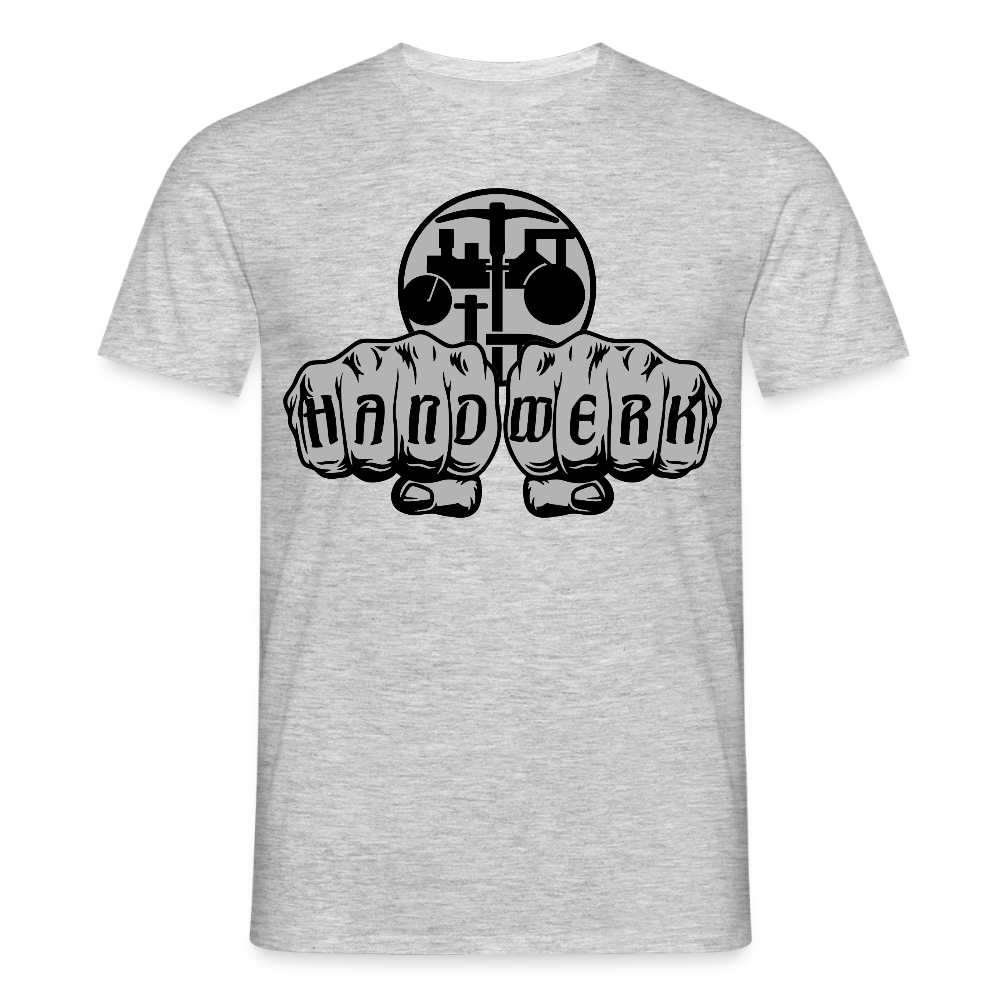 Unisex T-Shirt "Strassenbauer" Grau meliert Männer T-Shirt