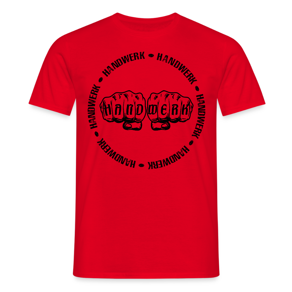Unisex T-Shirt "Handwerk-Handwerk" Rot Männer T-Shirt