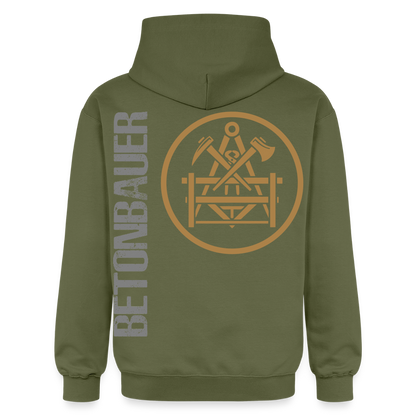 Gildan Unisex Softstyle® "Betonbauer" Militärgrün Gildan Unisex Softstyle® Midweight Hoodie