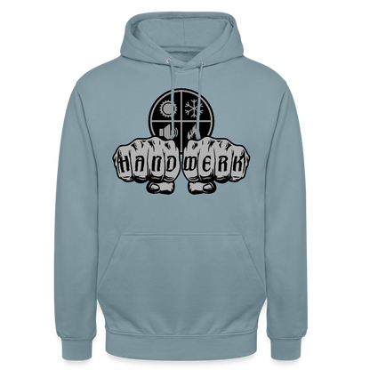 Unisex Hoodie"Isolierer" Nebelblau Unisex Hoodie