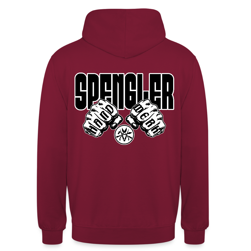 Unisex Hoodie "Spengler" (beidseitig bedruckt) Bordeaux Unisex Hoodie