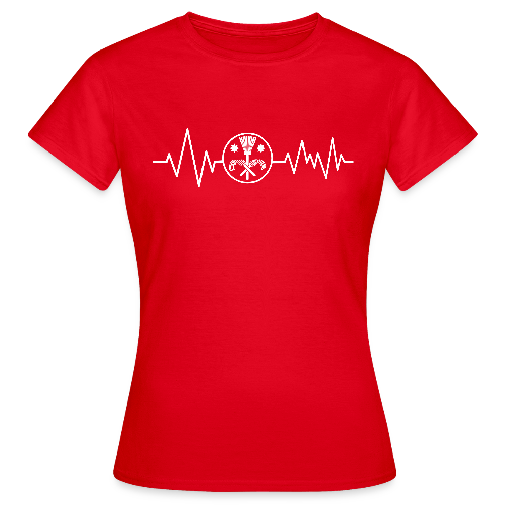 Frauen T-Shirt "Schornsteinfeger" Rot Frauen T-Shirt