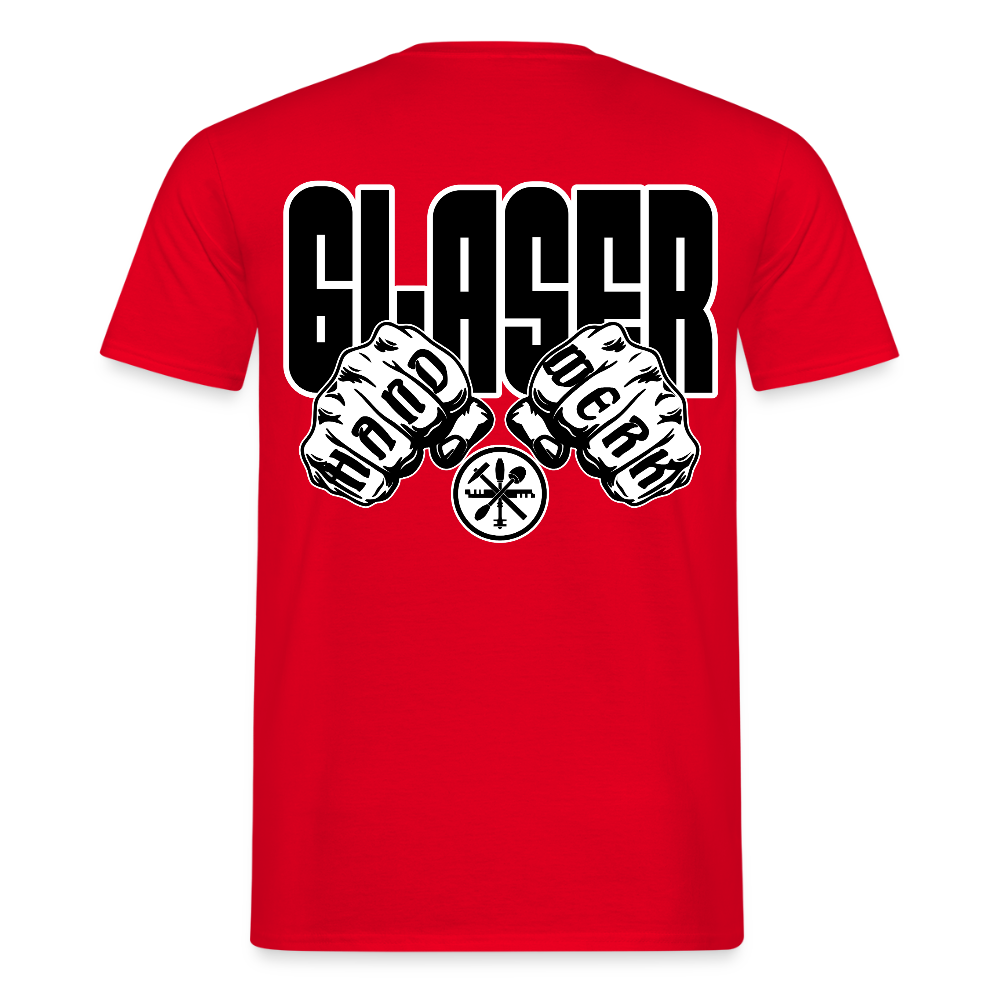 Unisex T-Shirt "Glaser" Rot Männer T-Shirt