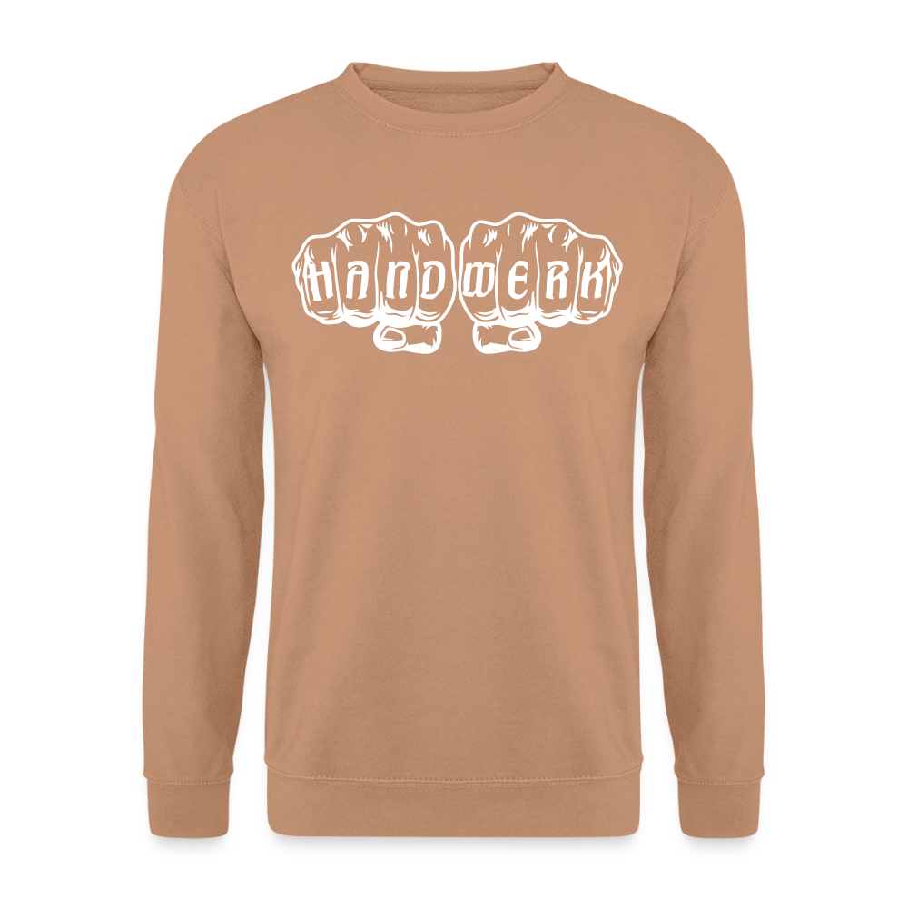 Unisex Pullover "Handwerk" Mocca Unisex Pullover