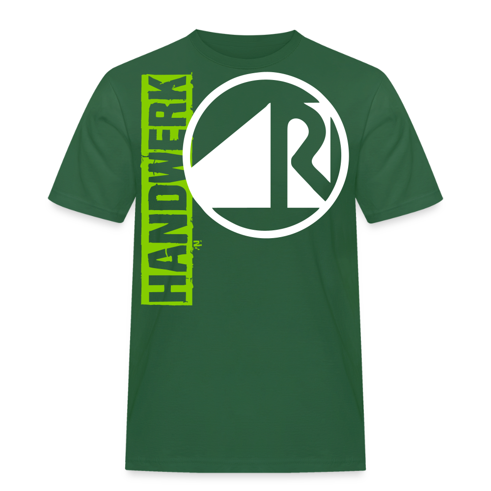 Unisex Workwear T-Shirt "Raumausstatter" Flaschengrün Männer Workwear T-Shirt