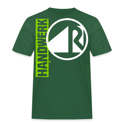 Unisex Workwear T-Shirt "Raumausstatter" Flaschengrün Männer Workwear T-Shirt