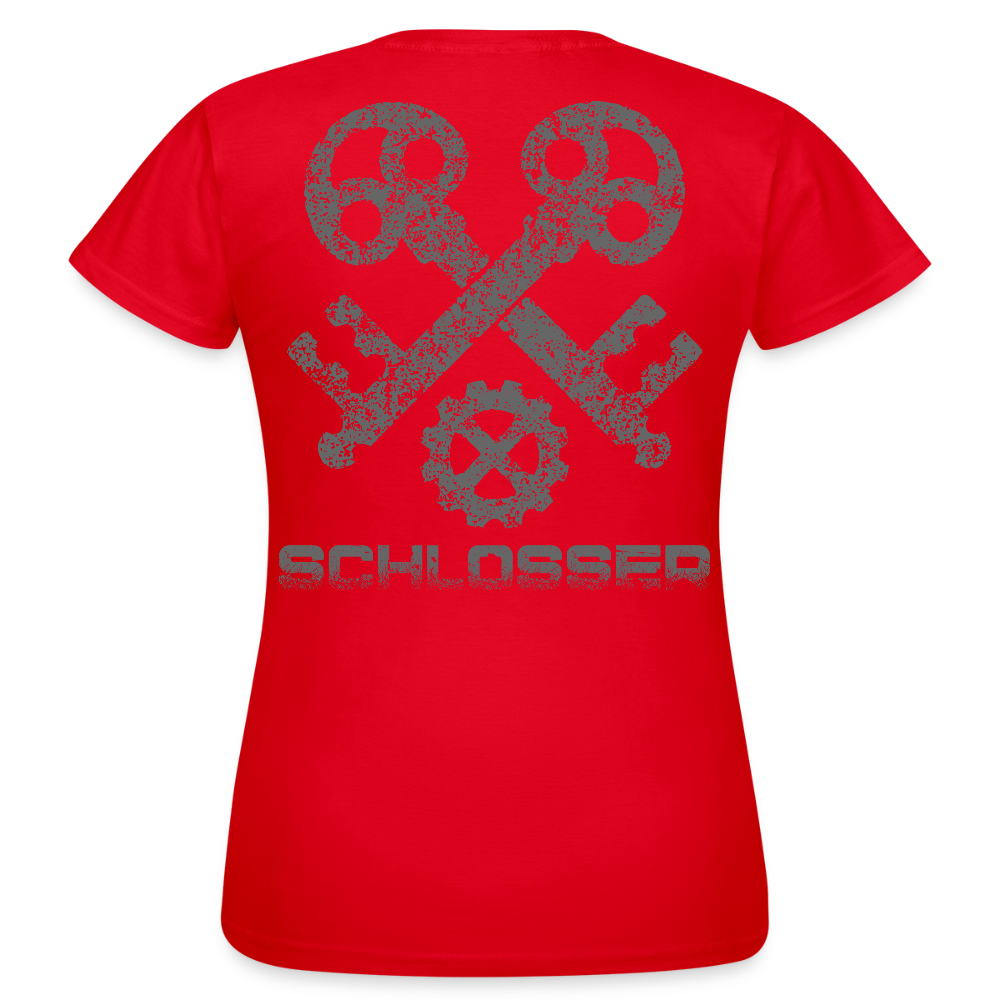 Frauen T-Shirt "Schlosser" Rot Frauen T-Shirt